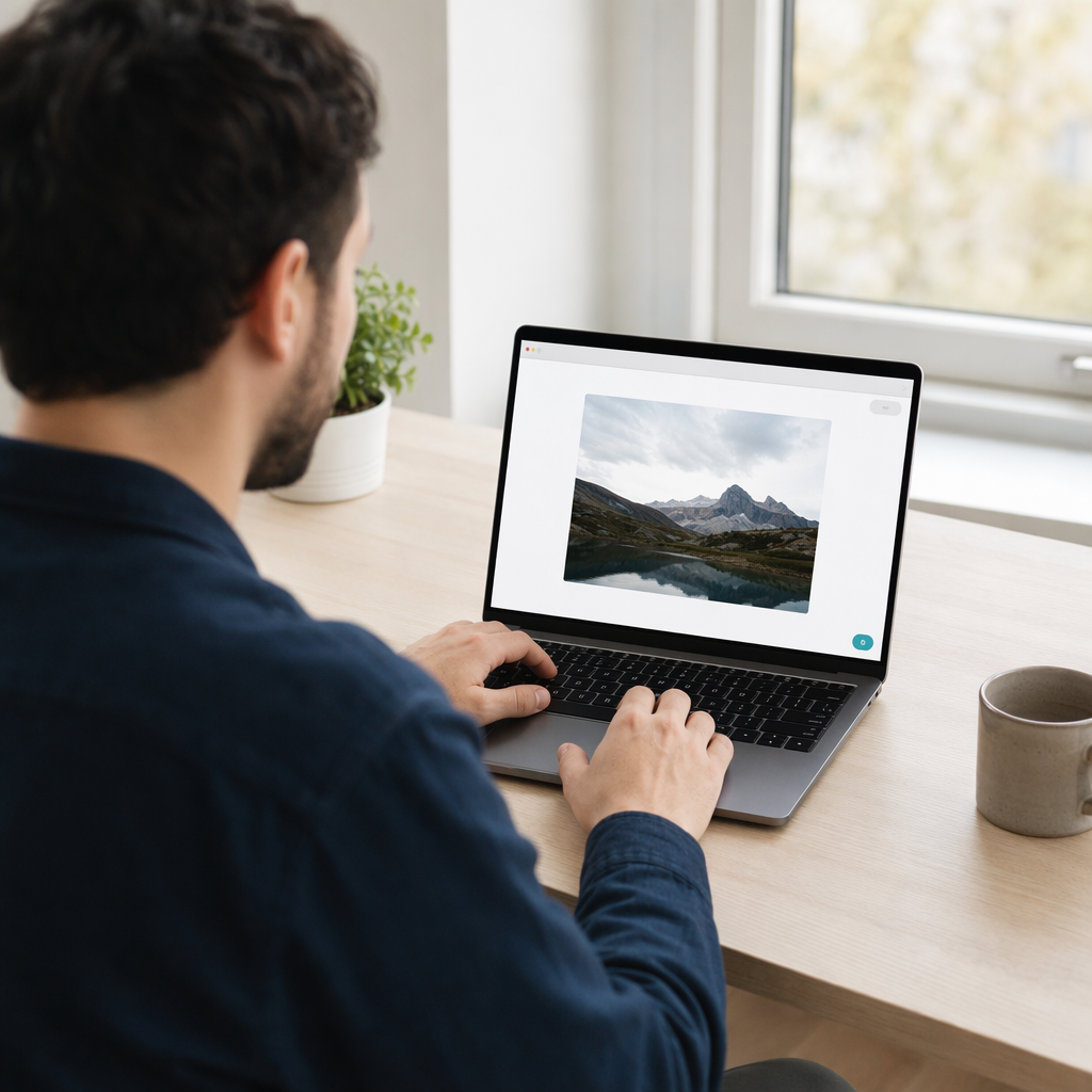 Three-step Image Inverter workflow for choosing, inverting, and saving a photo
